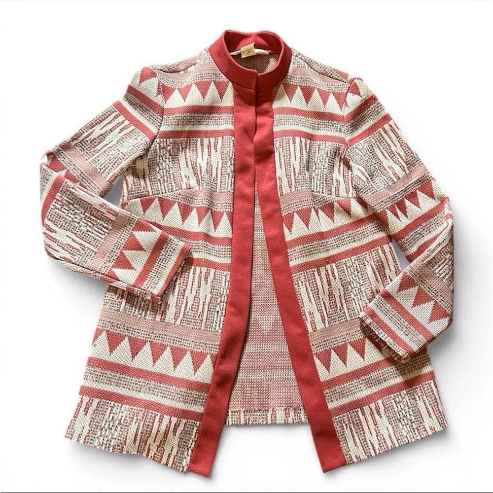 VTG Made in USA 70s Montgomery Ward Geometric Posh Cardigan Size 10